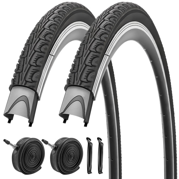 700x35C Bike Tire Foldable Replacement Tires with or Without Bike Tubes and Tire Levers for Road Bicycle