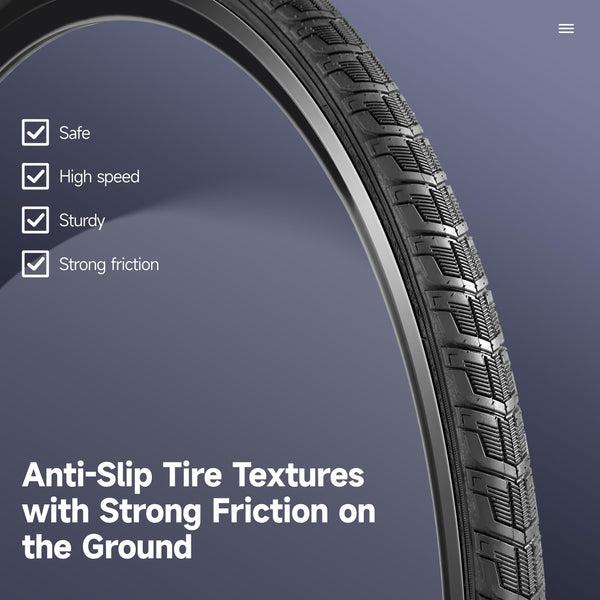 yeesport 2 PCS 700 x 38C Bike Tires and 2 PCS 700 x 35/43C Bike Inner Tubes with Valve 48mm, Plus 2 Tire Levers, Foldable Replacement Tires for Road Bicycle11