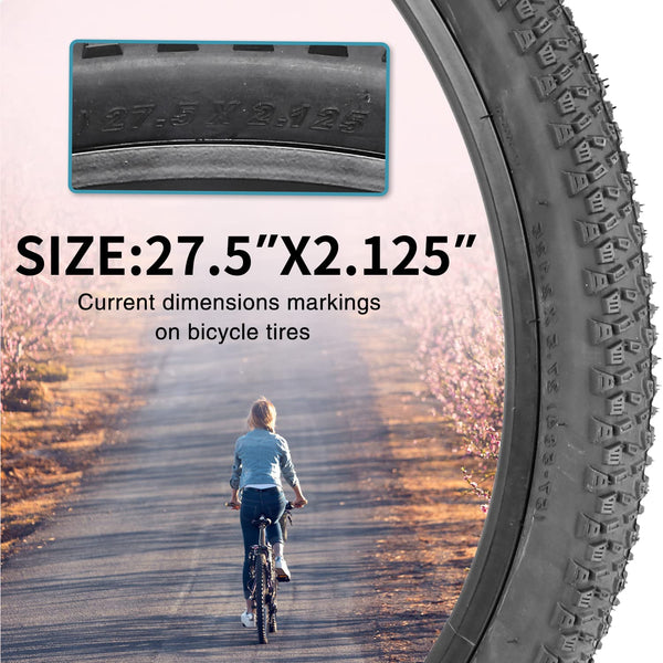 Bike Tire 24/26/27.5 x 1.95 27.5/29 X 2.125 Inch Folding Bead Replacement Bike Tire for Mountain Bike