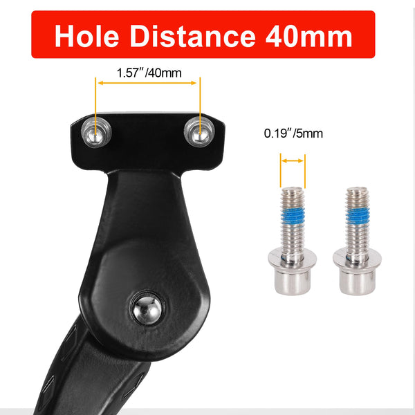 Bike Kickstand for Adult Bike, Black&Red | Adjustable Bicycle Kickstand for 24"-29" Bike, Kickstand for Kids Bike, Mountain Bike, Ebike