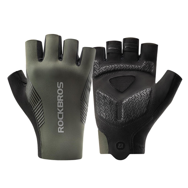 ROCKBROS Cycling Gloves for Men Women, Bike Gloves Half Finger with Shock-Absorbing Pad Breathable Mountain Road Biking Motorcycle Gym Gloves