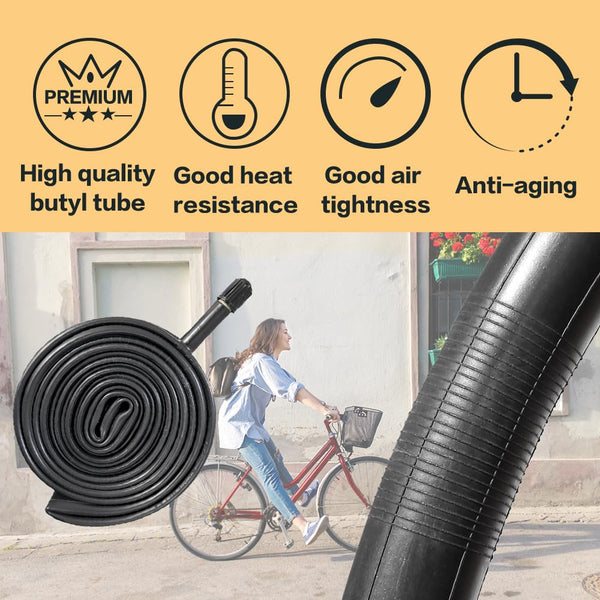 700x35C Bike Tire Foldable Replacement Tires with or Without Bike Tubes and Tire Levers for Road Bicycle