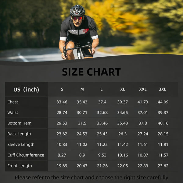 ROCKBROS Cycling Jersey Men Short Sleeve Bike Shirt Breathable Quick-Drying High-Elastic Road Mountain Bike Jersey