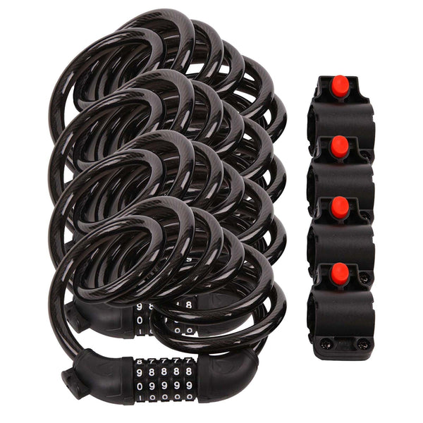 SEPOX® 6FT Extra Long Cable Combination Bike Lock - TRIPPER ELECTRIC BIKES