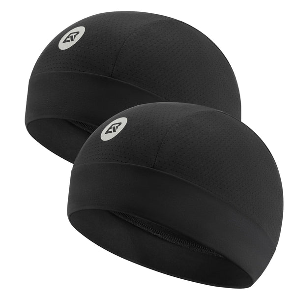 ROCKBROS Cooling Skull Caps for Men Women,Hard Hat Liner Helmet Liner Cycling Cap Motorcycle Sweat Wicking Head Wrap 2 Packs