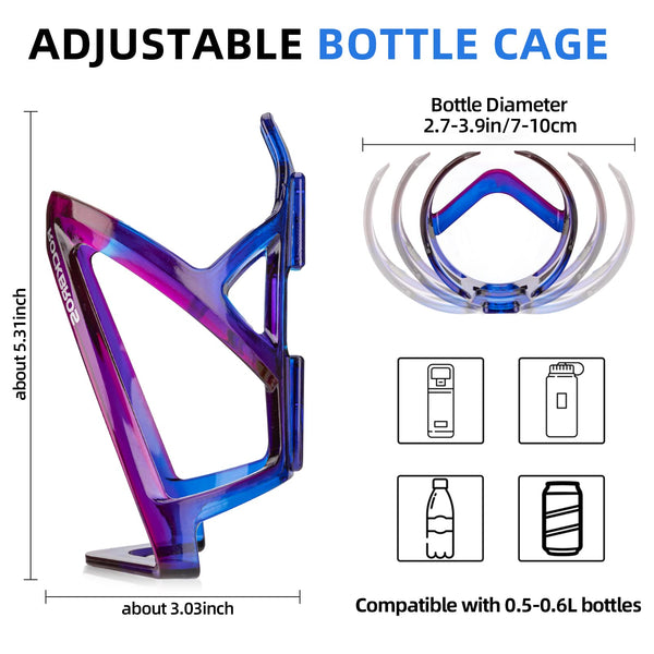 ROCKBROS Bike Water Bottle Holder Ultra-Light Bicycle Bottle Cages with Screws Tool, Universal Bike Cup Holder for Road MTB Mountain Bikes Cycling Accessories（2 Pack） - TRIPPER ELECTRIC BIKES