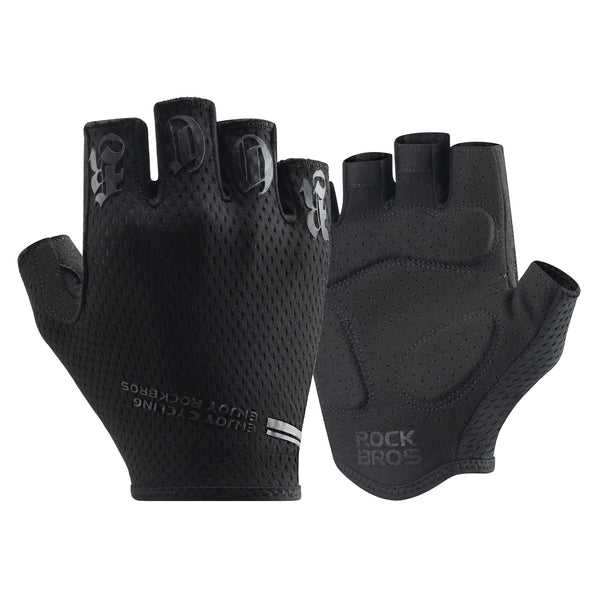 ROCKBROS Cycling Gloves for Men Women - Half Finger Breathable Bike Gloves - Shock-Absorbing Padded Gloves for Cycling Workout Outdoor Sports