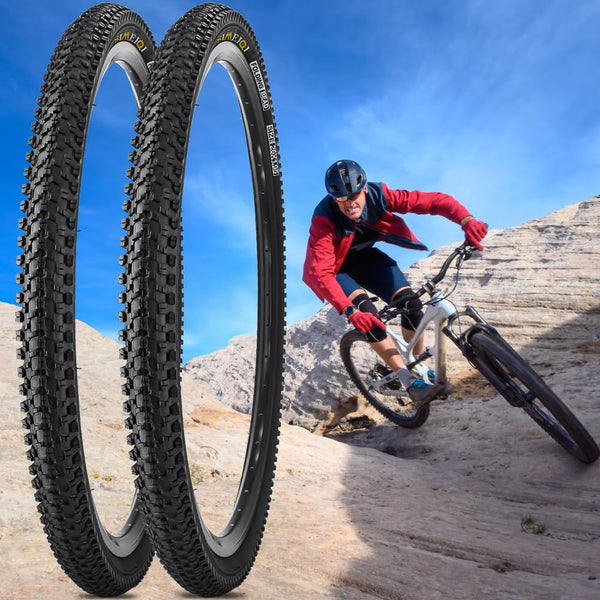 26 X 1.95 Inch Folding Bike Tires with 3mm Anti Puncture Proof Protection for Mountain Bicycles