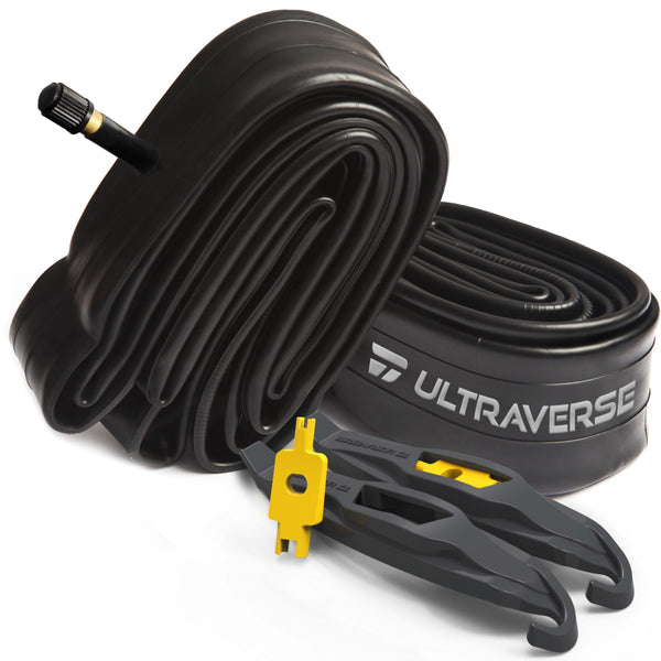 Ultraverse Bike Inner Tube for 26 X 1.75/1.95/2.10/2.125 inch Bicycle Tire with Schrader Valve – Rubber Tubes for Mountain and Trail, Cruisers, MTB, Gravel, Enduro, Downhill, City Bikes - 2 Pack - TRIPPER ELECTRIC BIKES