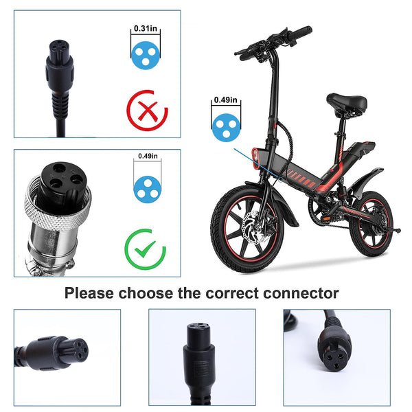 EVAPLUS UL Certified 54.6V Fast Charger with XLR Plug - 13S 48V Lithium Battery Charger for Electric Bikes, Mobility Scooters