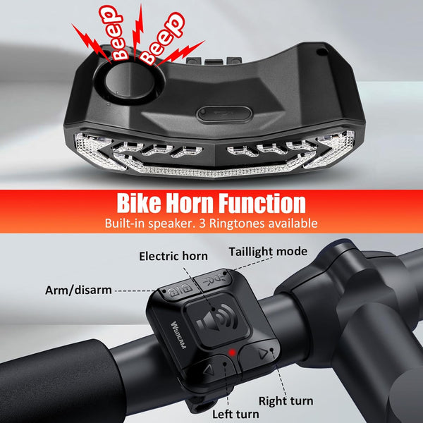 WSDCAM Smart Bike Tail Light - TRIPPER ELECTRIC BIKES