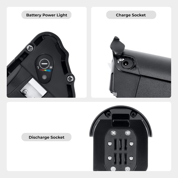 YS YOSE POWER 48V 12.8Ah Ebike Battery Compatible with Lectric Bicycles 48V Battery Fit for Lectric XPeak High-Step XPeak Step-Thru Xpress High-Step Xpress Step-Thru Battery Replacement