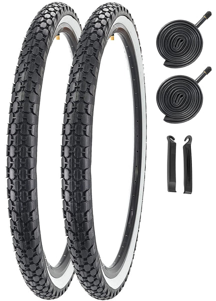 26" Bike Tire 26 x 2.125 Inch Folding Replacement Bicycle Tire for Beach Cruiser Bike