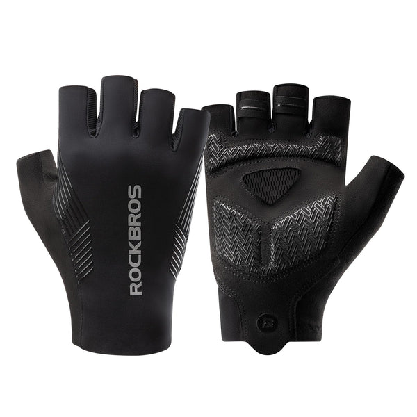 ROCKBROS Cycling Gloves for Men Women, Bike Gloves Half Finger with Shock-Absorbing Pad Breathable Mountain Road Biking Motorcycle Gym Gloves
