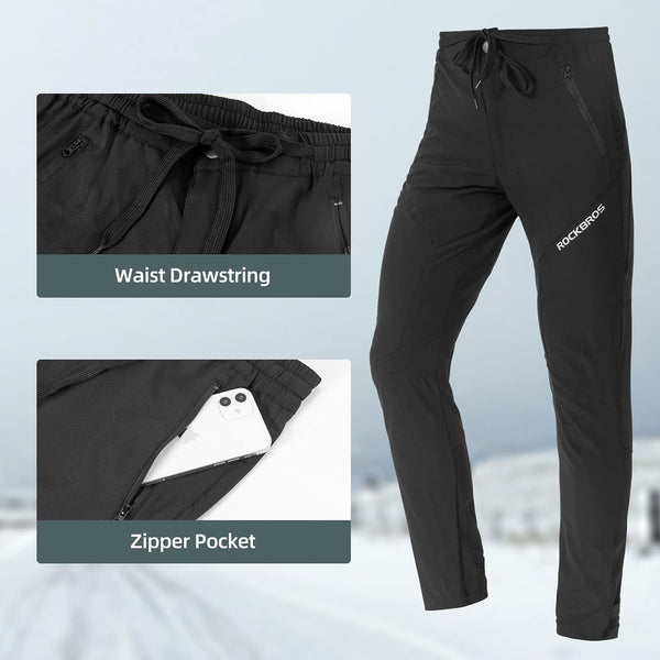 ROCKBROS Mens Cycling Pants Mountain Bike Pants Quick-Dry Biking Pants for Running Hiking Outdoor Sports