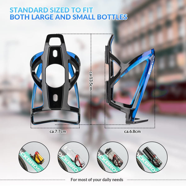 ROCKBROS Bike Water Bottle Holder Ultra-Light Bicycle Bottle Cages with Screws Tool, Universal Bike Cup Holder for Road MTB Mountain Bikes Cycling Accessories（2 Pack） - TRIPPER ELECTRIC BIKES
