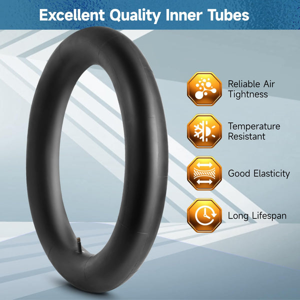 20x4.0 Fat Tire and Tube Set, Folding 100-406/20 x 4 Fat Tire Puncture Resistant with Ebike Tires 20x4 Inner Tube, 20 Inch Fat Tires for Snow, Beach, Mountain, Off Road Commuter Use