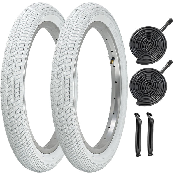 18" Bike Tires 18 X 2.125 and 18 Inch Folding Bicycle Replacement Tire Fit 18x1.75/1.95/2.125 Compatible with BMX Bike RoyalBaby Joystar Bike Road Bicycle Folding Bike