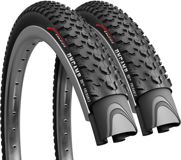 Fincci Durable 27.5 x 2.10 Mountain Bike Tires 54-584 - Kevlar Foldable 27.5 Bike Tire Oncamp for Cycle on MTB, Mud, Dirt, Offroad, XC Bicycle, E-Bikes - Lightweight Tyre 30 TPI