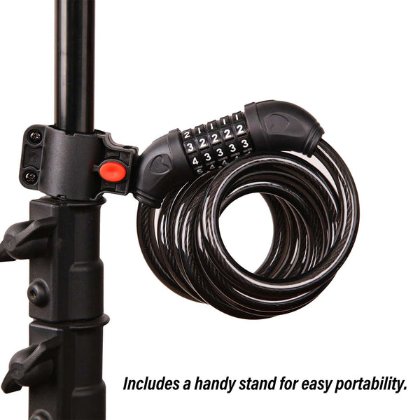 SEPOX® 6FT Extra Long Cable Combination Bike Lock - TRIPPER ELECTRIC BIKES