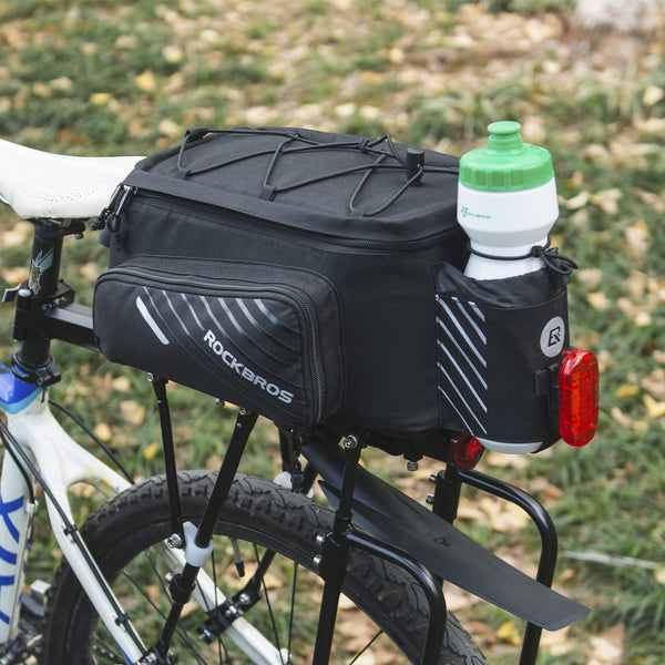ROCKBROS Bike Rack Bag Bicycle Bag Trunk Rear Rack Bag Bike Panniers Bike Accessories Basket Storage Luggage Saddle Shoulder Bag 13L for E bike, Bicycle With Rain Cover Biking Accessories Gear - TRIPPER ELECTRIC BIKES