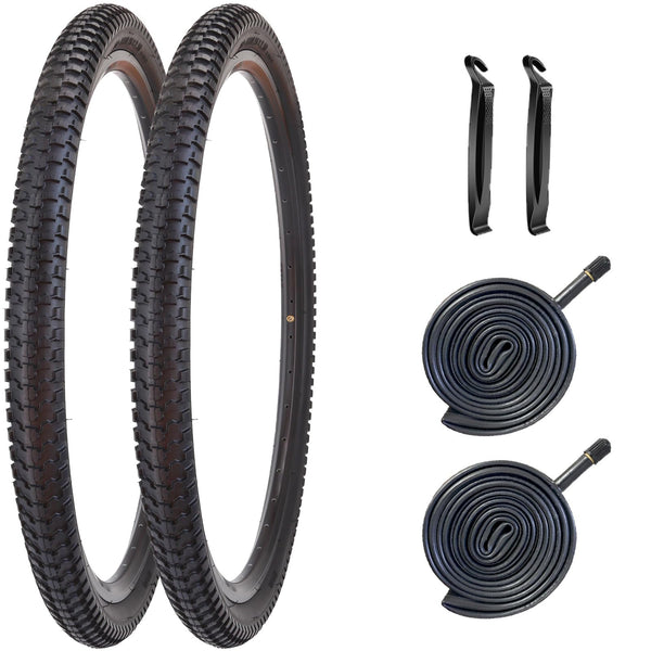 2 Pack 26/27.5 x 2.10 Bike Tires 26/27.5 inch Folding Bike Tires Fit for 26/27.5 X 1.95/2.10/2.125 Mountain Bike Beach Cruiser Bike City Urban Bicycles Bikes