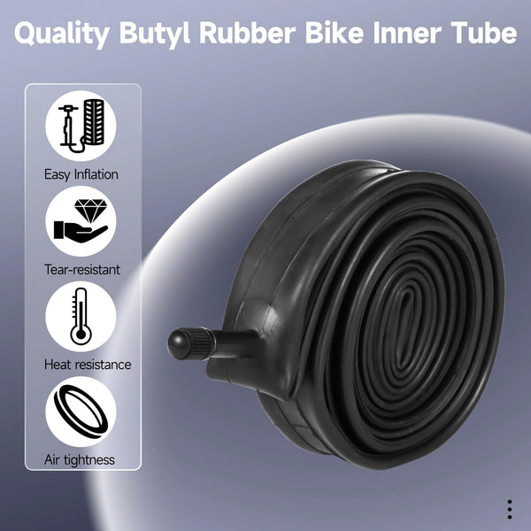 yeesport 2 PCS 700 x 38C Bike Tires and 2 PCS 700 x 35/43C Bike Inner Tubes with Valve 48mm, Plus 2 Tire Levers, Foldable Replacement Tires for Road Bicycle11
