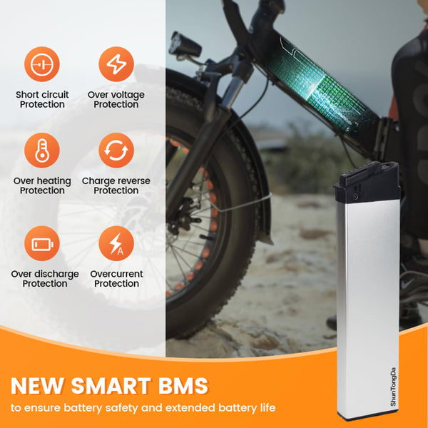 DCH-006 Folding Ebike Battery 48V 10.4Ah Built-in e-Bike Battery fit for Lectric xp 2.0 /Bezior x500/Jasion EB7/LAFLY X3 X5/JINGHMA R7 R5 Batteria (48v10.4Ah)