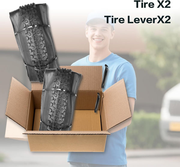 2 Pack 27.5 x 2.10 Bike Tires 27.5 inch Folding Bike Tires Fit for 27.5 X 1.95/2.10/2.125 Mountain Bike Beach Cruiser Bike City Urban Bicycles Bikes (2 Tires)