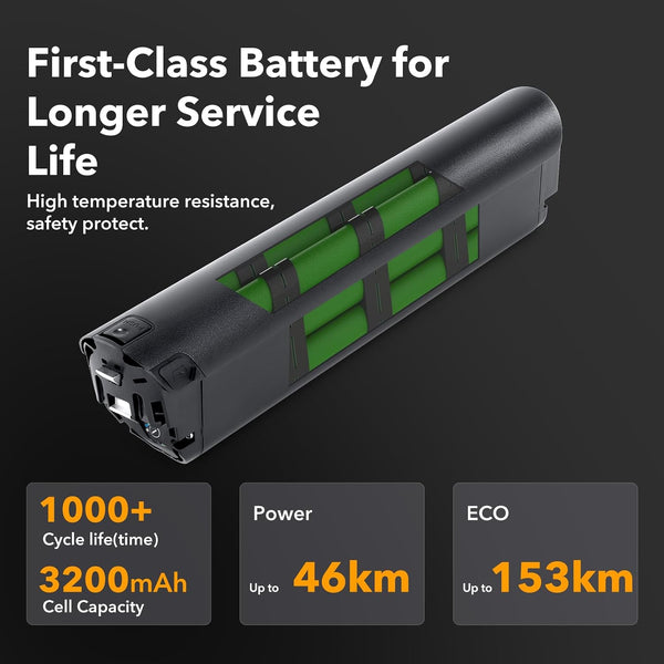 YS YOSE POWER 48V12.8Ah Electric Bike Battery Compatible with Lectric eBikes 48V Battery Fit for Lectric XPeak High-Step 1.0 XPeak Step-Thru 1.0 Xpress High-Step Xpress Step-Thru Battery Replacement