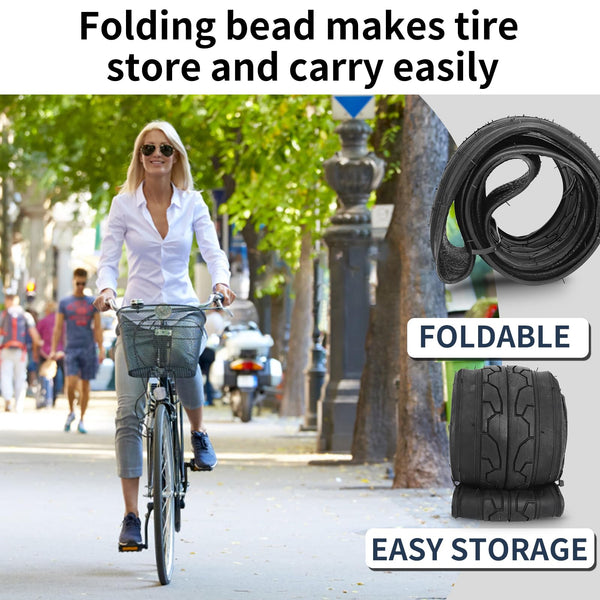 26x1.95 Slick Bike Tires (50-559) or with 26" Bike Tubes 32mm Schrader Valve Suitable for 26 x 1.90 26 x 1.95 26 x 2.0 26 x 2.125 Bicycle Tires and Tubes for City Road Bicycles