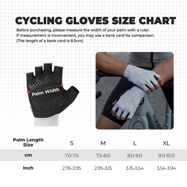 ROCKBROS Cycling Gloves for Men Women – 3D Padded Gel Breathable Biking Gloves, Touchscreen Compatible, Available in Half Finger & Full Finger for Outdoor Sports