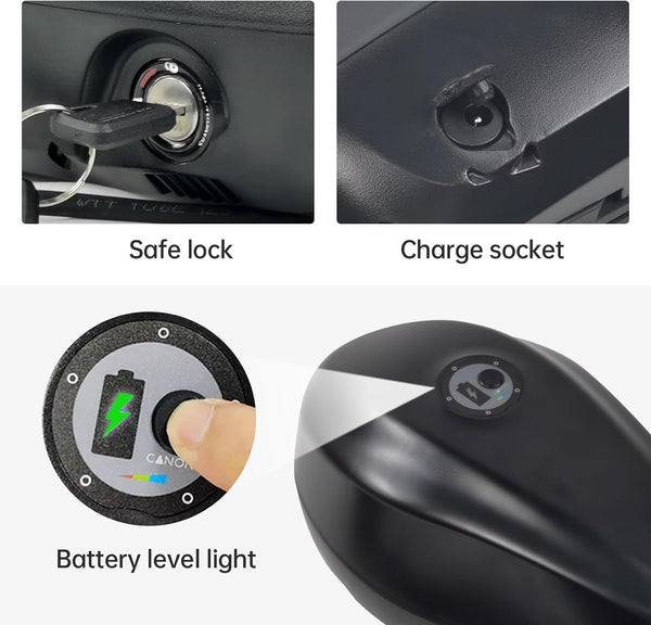 Ebike Battery Fuel Tank 72V 20Ah Electric Bicycle Batteries Pack for 500W 1000W 1500W 2000W Motorcycle Mountain E-Bike Super Powerful 21700 Lithium Cells E Bike Battery with Charger XT90 Base