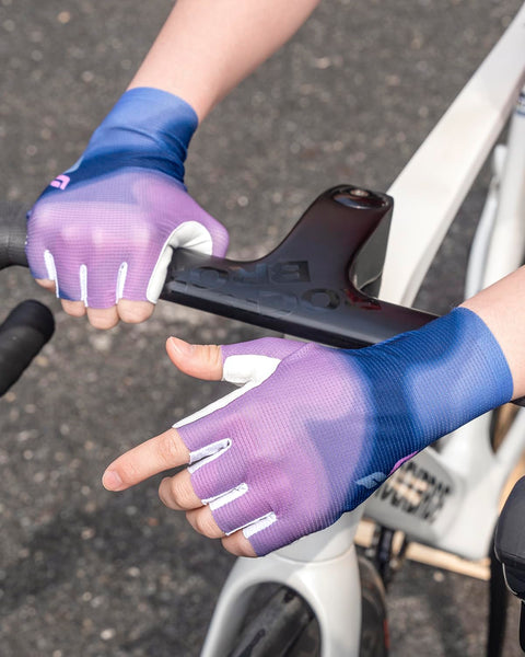 ROCKBROS Cycling Gloves for Women Cycling Fingerless Mountain Bike Gloves Sun Gloves Breathable, Shock-Absorbing, Non-Slip