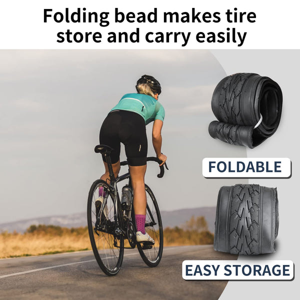 700 X 23C/700 X 25C/700 X 28C/700 X 35C Bike Tire Foldable Replacement Tires for Road Bicycle