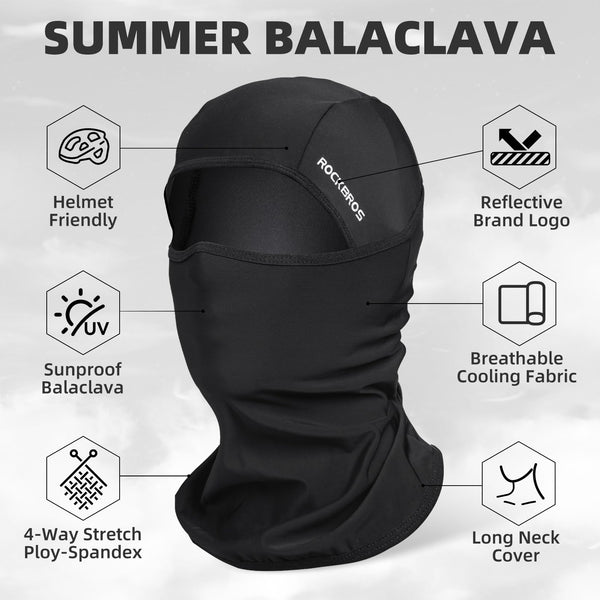 ROCKBROS Cooling Balaclava Face Mask with Glasses Holes Summer Shiesty Mask for Men Women