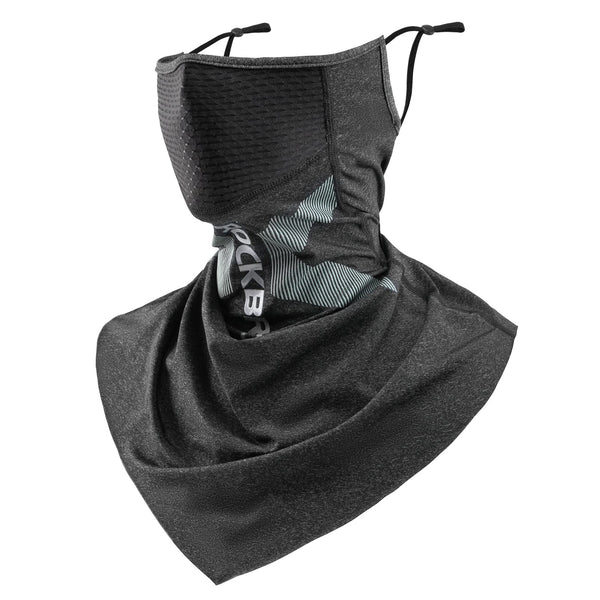 ROCKBROS Cooling Neck Gaiter with Ear Loops Summer Face Coverings for Men Women Cycling Fishing Mask