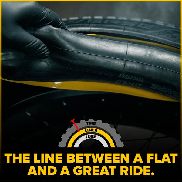 Ultraverse Fat Tire Liners Tube Protection Against Flats, 20, 24 and 26 inch x 4.0 tire Size, Durable Extruded Plastic Shield for Puncture Free Bike Rides – 2 Pack