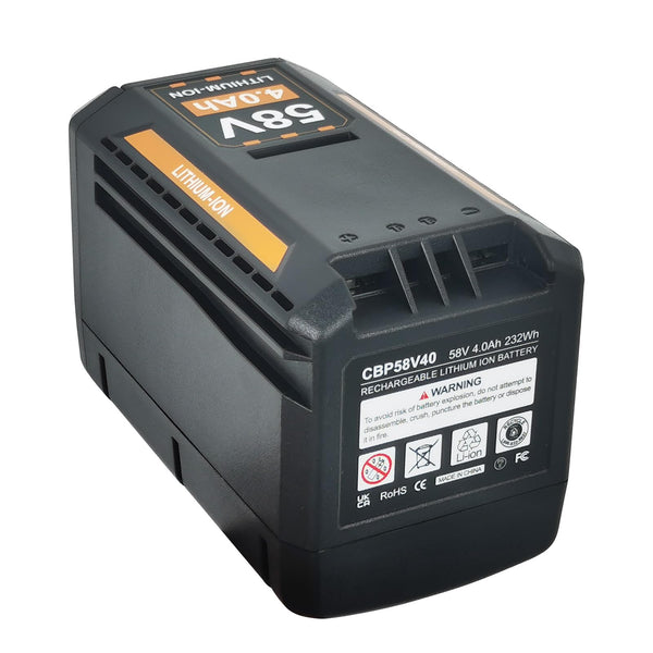 58V 6.0Ah Replacement Battery for Echo, Compatible with CBP-58V40, CBP-58V20, CBP-58V2AH, CHT-58V, CDST-58V, CPLB-58VBT, CST-58V Cordless Tools, Chainsaw, Blower & More (58v6.0Ah)