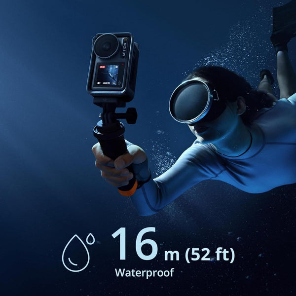 DJI Osmo Action 3 Outdoor Combo, Action Camera 4K with Chest & Backpack Strap Mount for Travel, Sports, Stabilization, Cold Resistant, Waterproof Action Camera with 2 Batteries up to 320 Mins - TRIPPER ELECTRIC BIKES