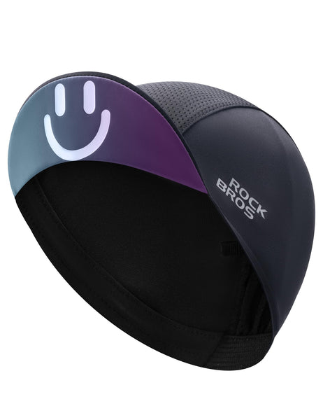 ROCKBROS Cycling Cap Cooling Skull Cap Helmet Liner with Sun Visor Sun Protection Running Bike Hat for Men Women