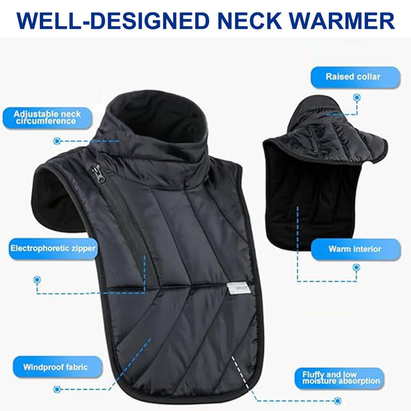 Motorcycle Winter Neck Warmer, Windproof Thermal Neck Warmer, Neck Guard Chest Warmer
