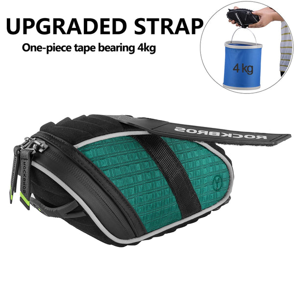 ROCKBROS Bike Seat Bag, Bicycle Saddle Bag Under Seat 3D Shell Cycling Seat Pack for Mountain Road Bikes Black