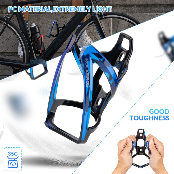 ROCKBROS Bike Water Bottle Holder Ultra-Light Bicycle Bottle Cages with Screws Tool, Universal Bike Cup Holder for Road MTB Mountain Bikes Cycling Accessories（2 Pack） - TRIPPER ELECTRIC BIKES