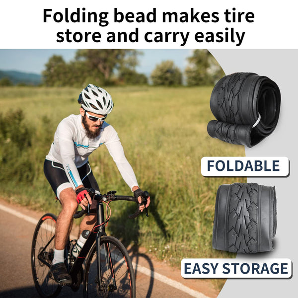700 X 23C/700 X 25C/700 X 28C/700 X 35C Bike Tire Foldable Replacement Tires for Road Bicycle