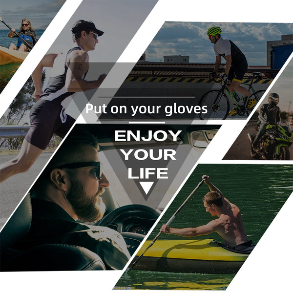 ROCKBROS Cycling Gloves - Half Finger MTB & Road Biking Gloves for Men & Women - Absorbing Gel Pad, Anti-Slip, Breathable