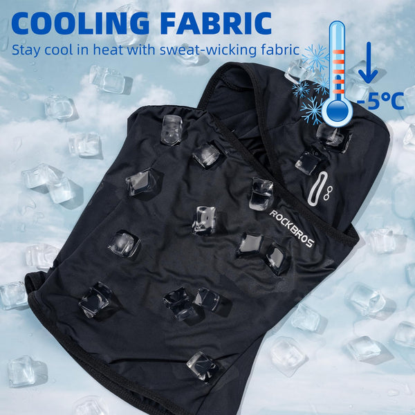 ROCKBROS Cooling Balaclava Face Mask with Glasses Holes Summer Shiesty Mask for Men Women
