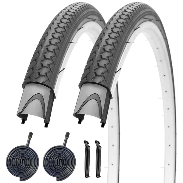 24X1 3/8 (37-540) Bike Tires 24" Inch Bike Tire Compatible with 24 x 1 3/8 Road Bike Wheelchair Tires Bicycle Tires
