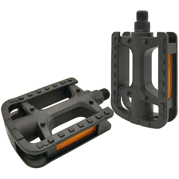 Bike Pedals, 9/16" Non-Slip Bike Pedals with Reflectors, Bicycle Pedals for Road Bike, BMX, Folding Bikes, Urban Bikes, Adult Bicycle