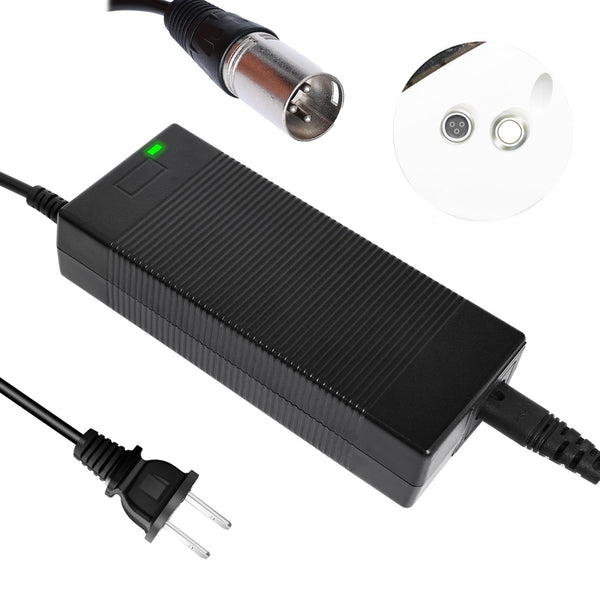 EVAPLUS UL Certified 54.6V Fast Charger with XLR Plug - 13S 48V Lithium Battery Charger for Electric Bikes, Mobility Scooters